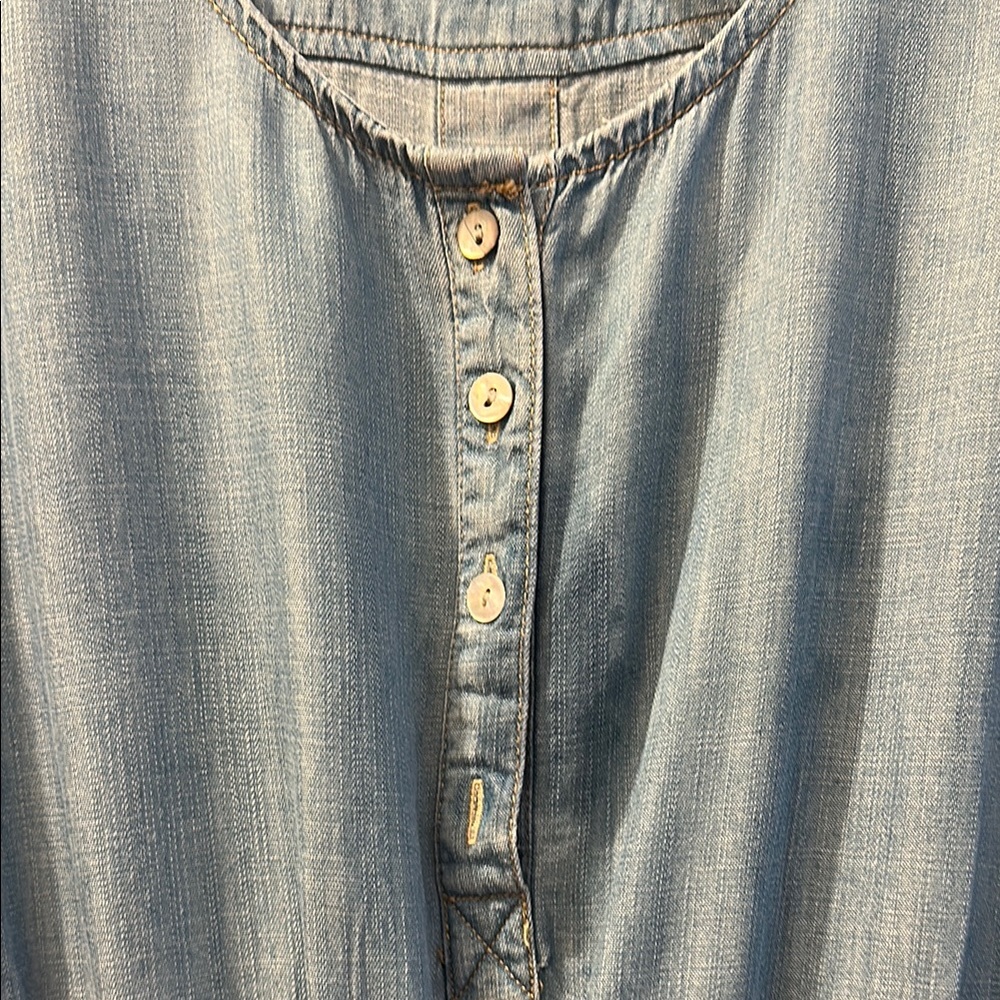 Knox Rose Light Blue Sleeveless Jumpsuit - Picture 3 of 7